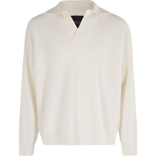 Roberto Collina t-shirt con scollo a v - toni neutri