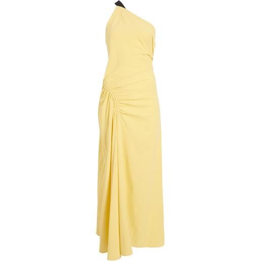 Proenza Schouler abito lungo sirena monospalla - giallo