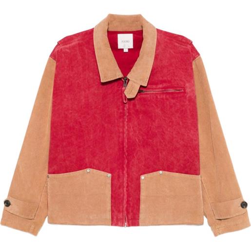 FOUND giacca con inserti - rosso