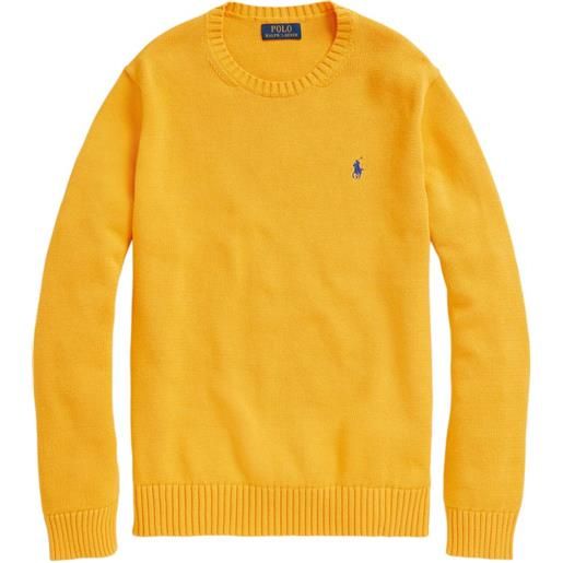 Polo Ralph Lauren maglione con logo ricamato - giallo
