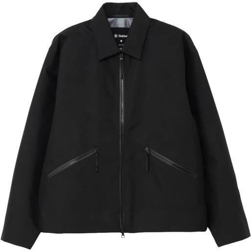 Goldwin giacca gore-tex con zip - nero