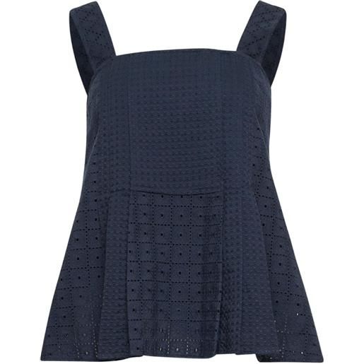3.1 Phillip Lim top plissettato - blu