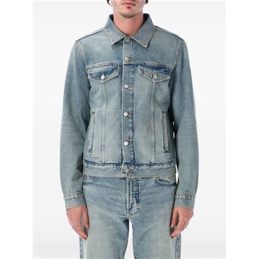 Emporio Armani giacca denim con effetto sfumato - blu