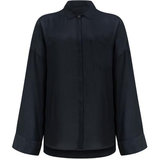 Nine In The Morning chest-pocket long-sleeve shirt - blu