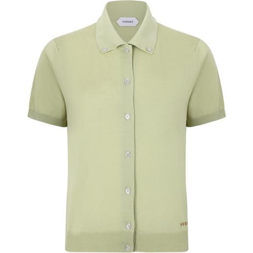 Versace camicia a maniche corte - verde
