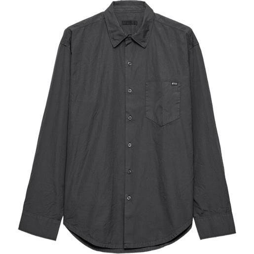 Prada camicia in cotone - grigio
