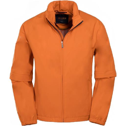 Moorer giacca rye-g7 con maniche rimovibili - arancione
