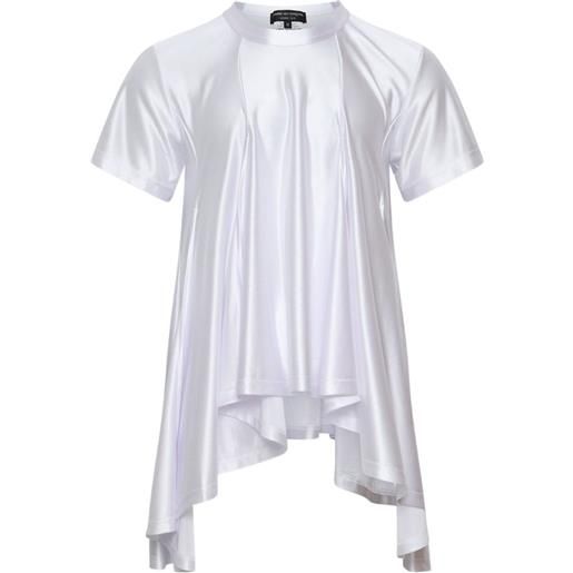 Comme des Garçons Homme Plus t-shirt asimmetrica - bianco
