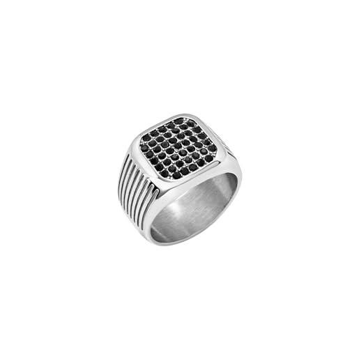 Anello Chevalier in Acciaio Nero Ovale Lucido | Anelli | Fluid Shop Anello Chevalier in Acciaio Nero Ovale Lucido | Anelli | Fluid Shop