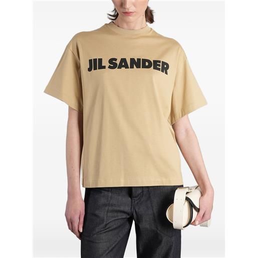 Jil Sander t-shirt con logo - toni neutri