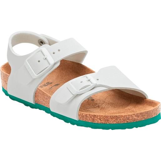 BIRKENSTOCK new york kids desert soil white green, sandali bambino
