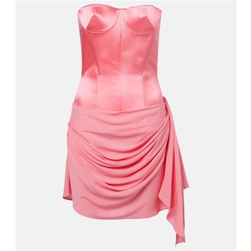 Alex Perry abito bustier in seta