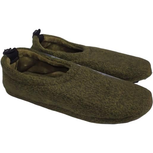 De fonseca aosta pantofole uomo pile melange, verde