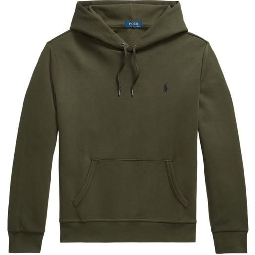 Polo Ralph Lauren felpa con cappuccio e logo - verde