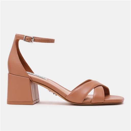 Steve Madden sandali in pelle con fascette incrociate e tacco 6,5 cm