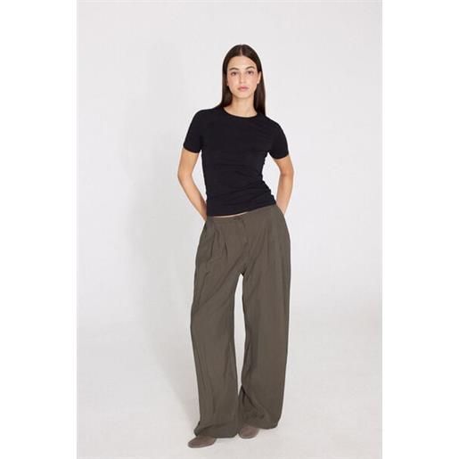 Tezenis t-shirt girocollo in cotone organico elasticizzato donna nero