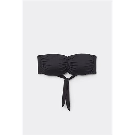 Tezenis bikini fascia imbottitura estraibile micro riciclata donna nero
