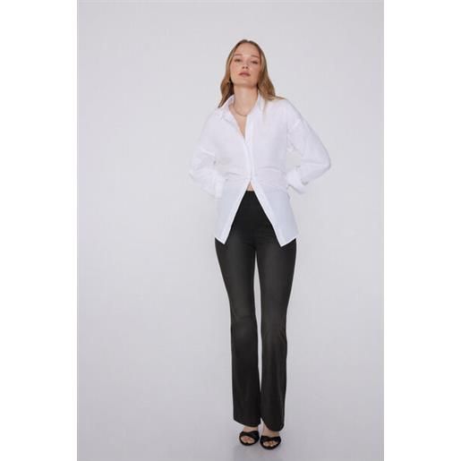 Tezenis pantaloni flare denim extra stretch donna nero