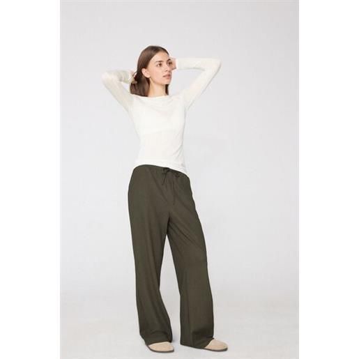 Tezenis maglia leggerissima scollo barchetta con lana merino donna bianco