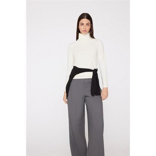 Tezenis maglia collo alto cotone e modal termico donna bianco