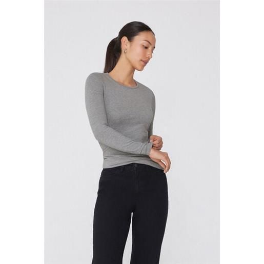 Tezenis maglia girocollo cotone e modal termico donna grigio