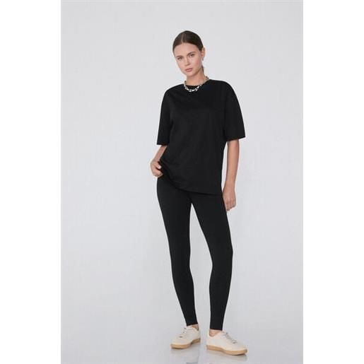Tezenis leggings basic con cotone donna nero