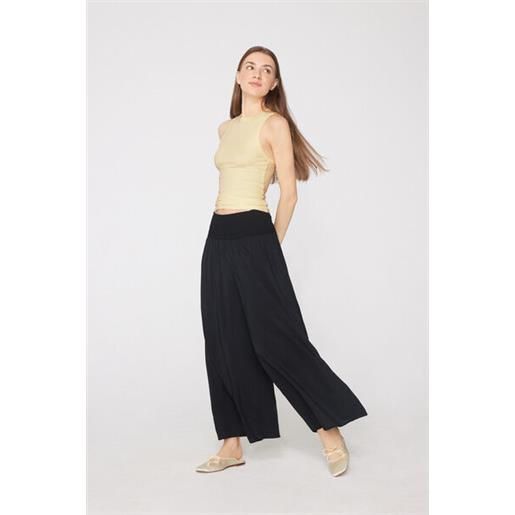 Tezenis pantagiappo in tela punto smock donna nero