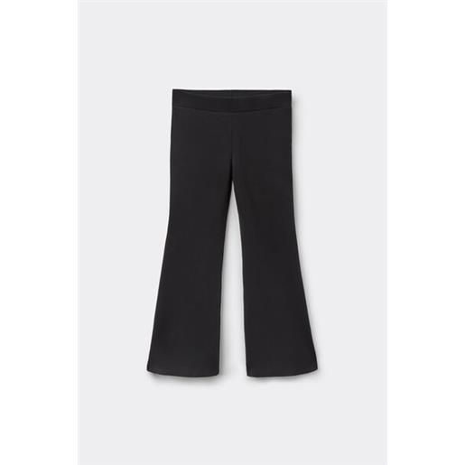 Tezenis pantaloni lunghi flare bimba cotone termico bambina nero