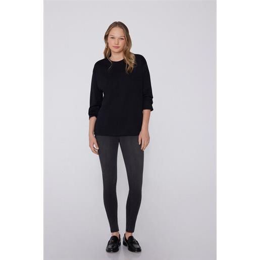 Tezenis leggings soft flex denim donna nero