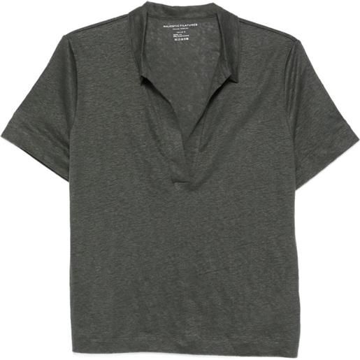 Majestic Filatures t-shirt a maniche corte - grigio