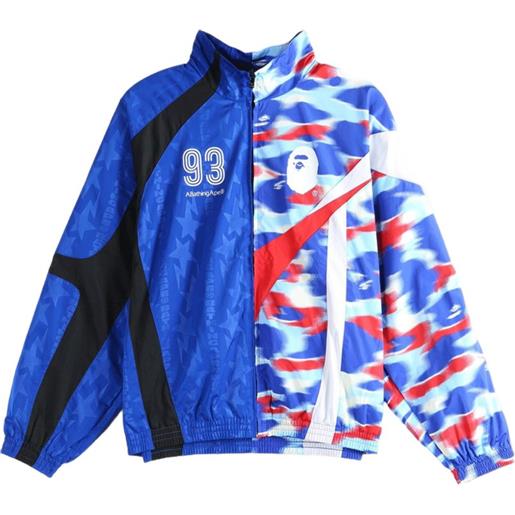 A BATHING APE® giacca con stampa camouflage - blu