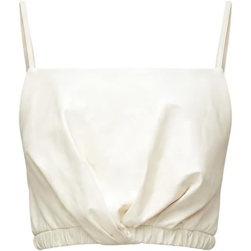 3.1 Phillip Lim top crop con design a incrocio - toni neutri