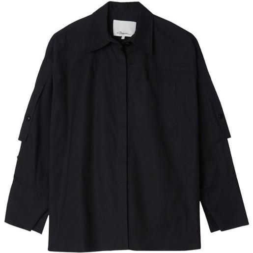 3.1 Phillip Lim camicia con maniche convertibili - blu