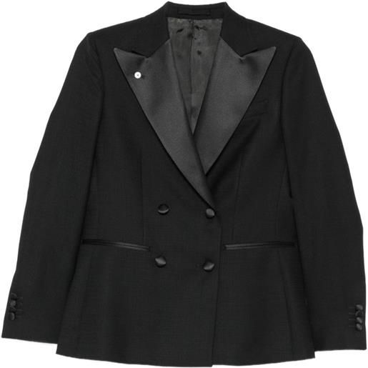 LUIGI BIANCHI MANTOVA double-breasted blazer - nero