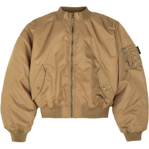 GOSHA RUBCHINSKIY bomber con zip - marrone