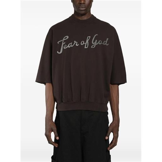 Fear Of God felpa con dettaglio cut-out - marrone