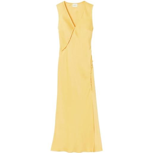 Claudie Pierlot abito lungo con bottoni - giallo