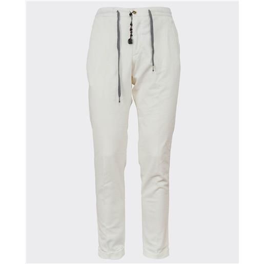 Marco Pescarolo pantalaccio in velluto Marco Pescarolo bianco