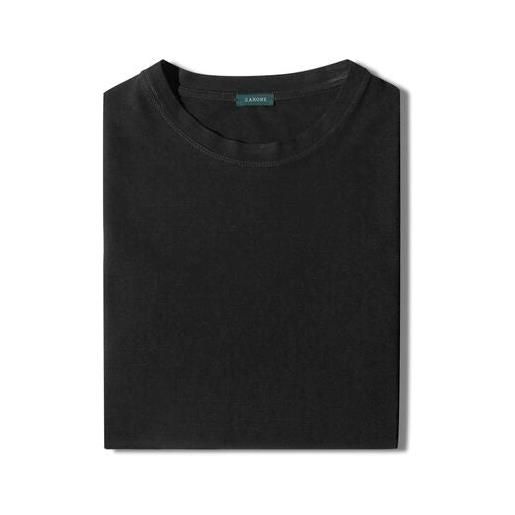 Zanone t-shirt mezza manica Zanone in ice. Cotton nero