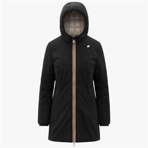 K-WAY parka reversibile k-way denise st thermo double k8134cw nero