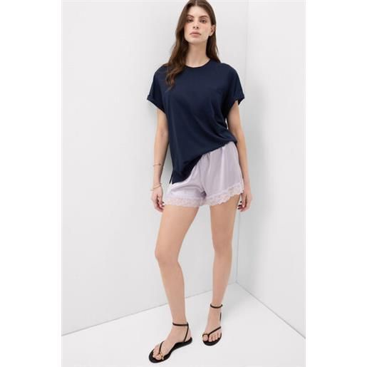 Intimissimi maglia manica corta con taschino in cotone ultrafresh blu