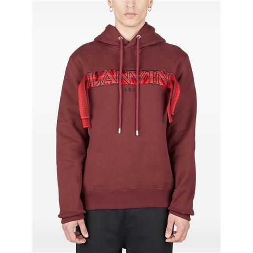 Lanvin felpa curb con cappuccio - rosso