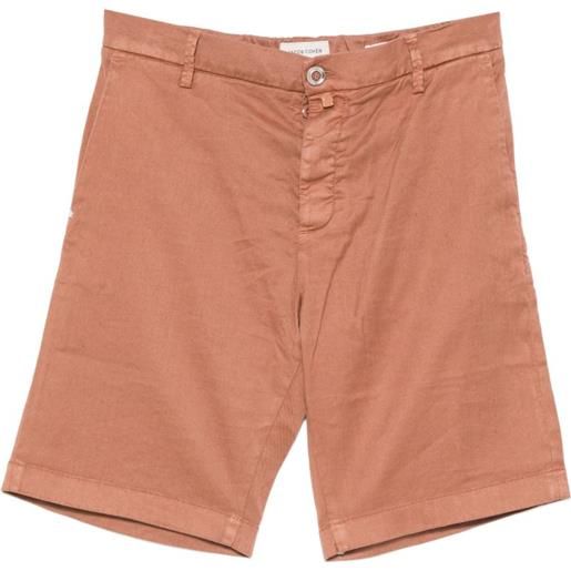 Jacob Cohën shorts con applicazione logo - arancione
