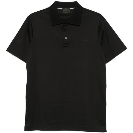 Paul & Shark camicia a maniche corte con logo ricamato - nero
