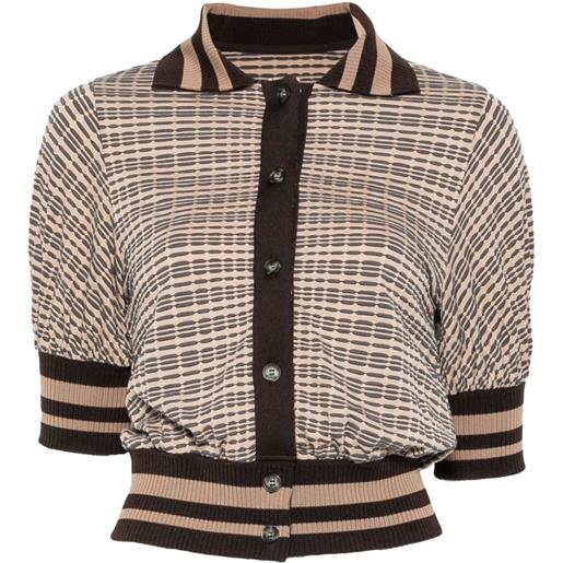 Antonio Marras polo con bottoni - toni neutri