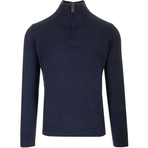Al Duca D'Aosta 1902 maglione con zip - blu