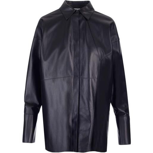 LOEWE camicia con inserti - nero