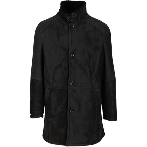 Al Duca D'Aosta 1902 cappotto in shearling - nero