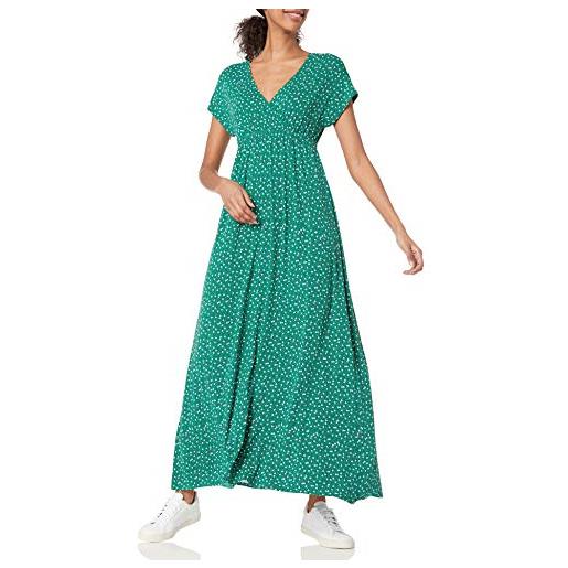 Amazon Essentials maxi abito con vita stretta (disponibile in taglie forti) donna, blu, xxl