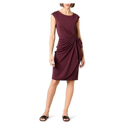 Amazon Essentials abito a portafoglio con scollo a barchetta e maniche ad aletta donna, bordeaux, xl